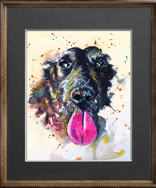 Black Dog Pink Tongue
