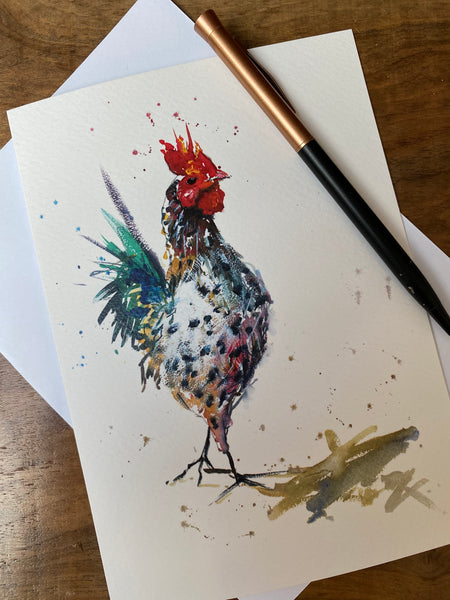 'Cockerel' Greetings Cards - Pack of 4