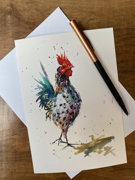 'Cockerel' Greetings Cards - Pack of 4