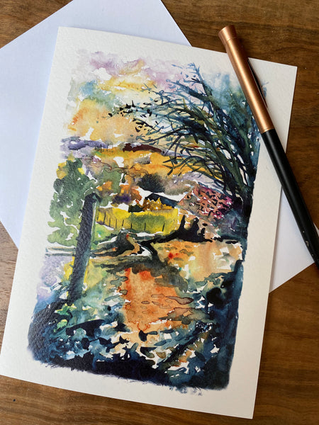 'Cotswold Scene' Greetings Cards - Pack of 4