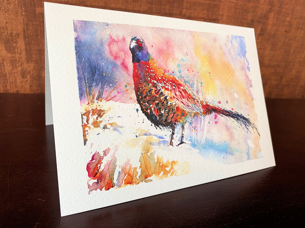 'Pheasant I' Greetings Cards - Pack of 4
