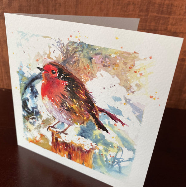 'Robin' Greetings Cards - Pack of 4