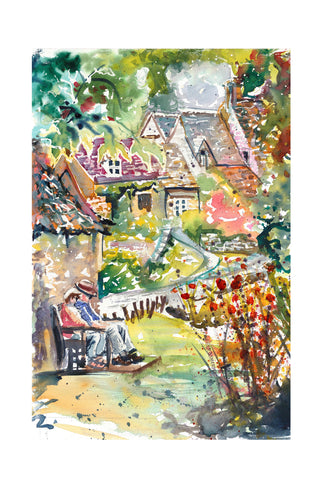 'Cotswold Scene II' Greetings Cards - Pack of 4