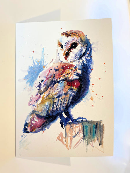 'Barn Owl' Greetings Cards - Pack of 4