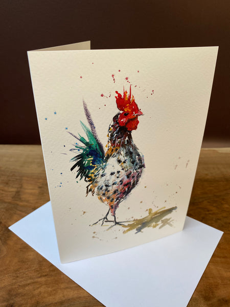 'Cockerel' Greetings Cards - Pack of 4