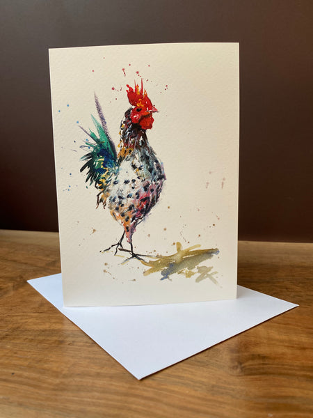 'Cockerel' Greetings Cards - Pack of 4