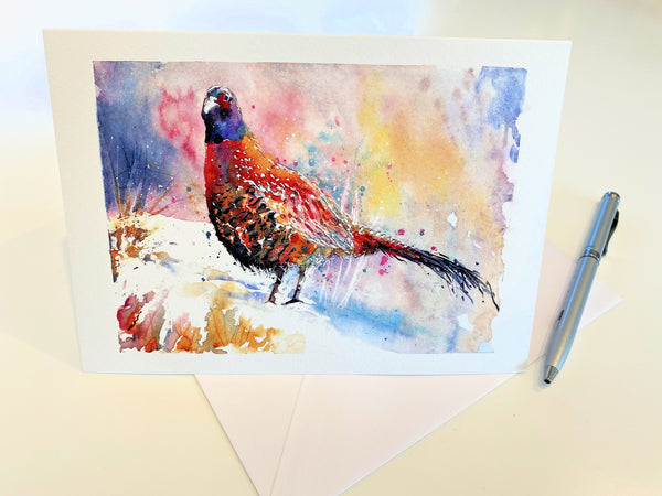 'Pheasant I' Greetings Cards - Pack of 4