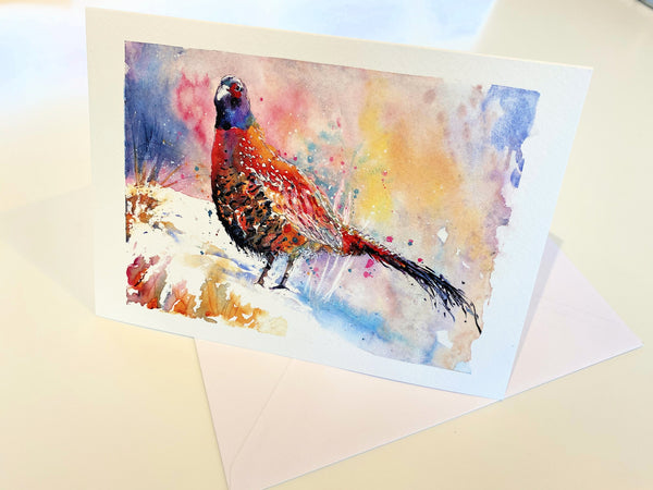 'Pheasant I' Greetings Cards - Pack of 4